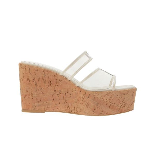 MERCURYDUO「クリアベルトウェッジサンダル」|サンダル|