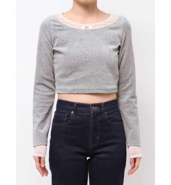 MURUA「シアードッキングベロアトップス」|Tシャツ・カットソー|