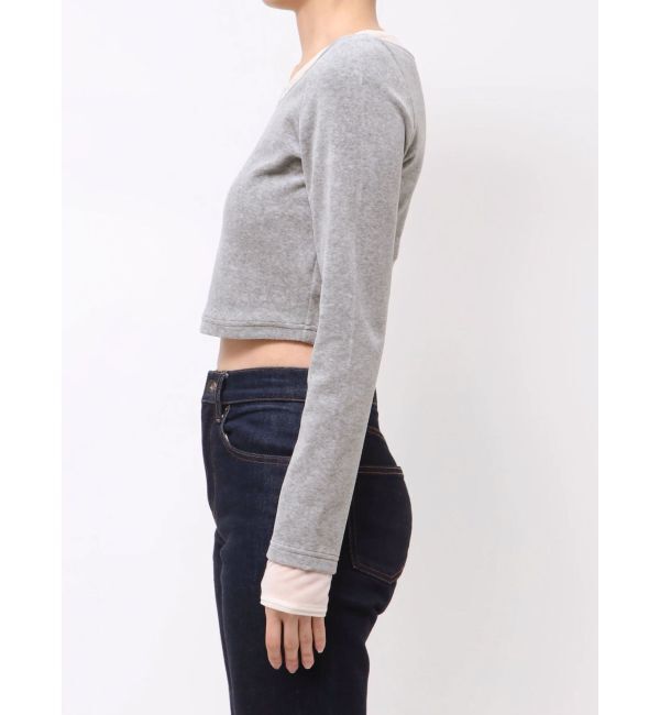 MURUA「シアードッキングベロアトップス」|Tシャツ・カットソー|