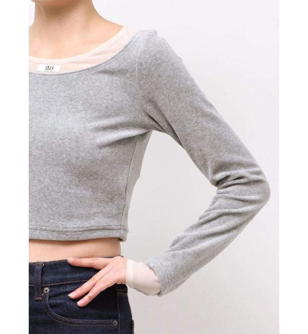 MURUA「シアードッキングベロアトップス」|Tシャツ・カットソー|