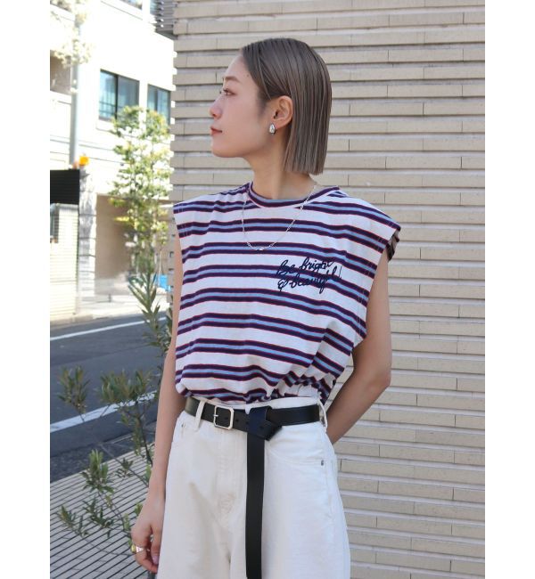 Ungrid「Sobrante by mixta別注 マルチボーダータンクトップ」|Tシャツ・カットソー|
