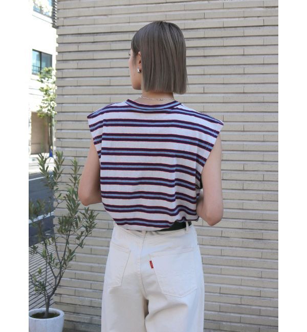 Ungrid「Sobrante by mixta別注 マルチボーダータンクトップ」|Tシャツ・カットソー|