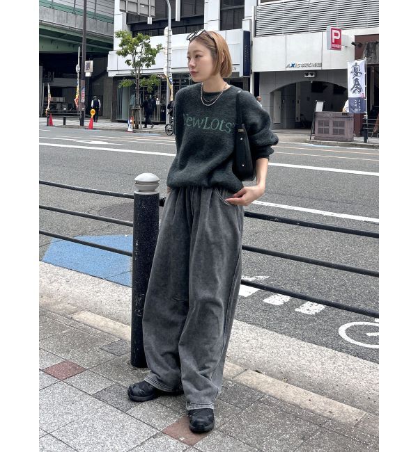 Ungrid「【WEB限定】ロゴルーズニット」|ニット・セーター|