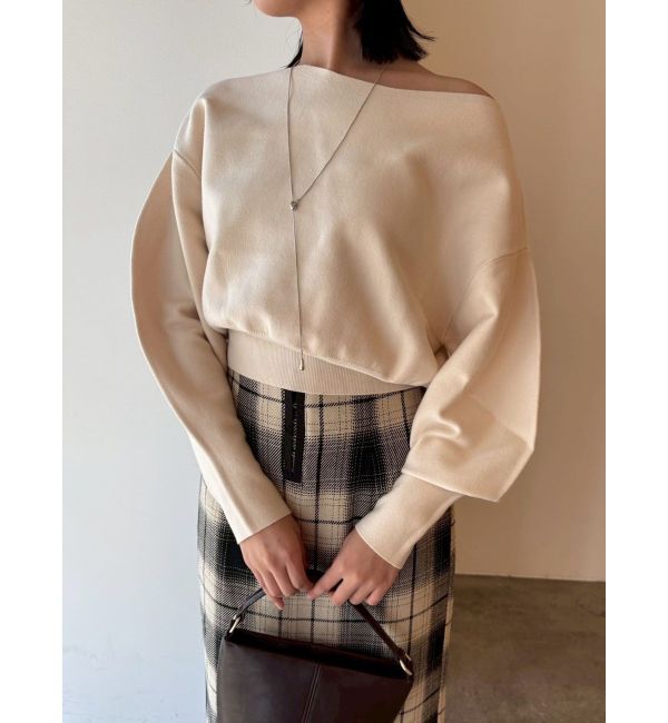 LAGUNAMOON「ロービングチェックナロースカート」|スカート|