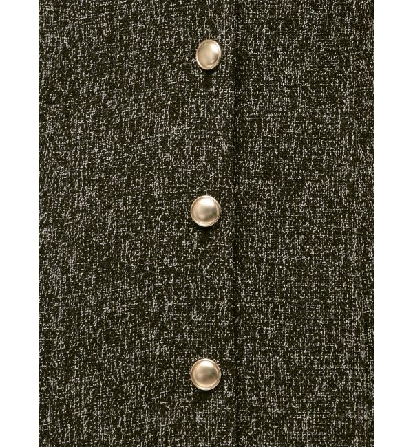 LAGUNAMOON「フラップボタンツィードジャンパースカート」|ジャンパースカート|