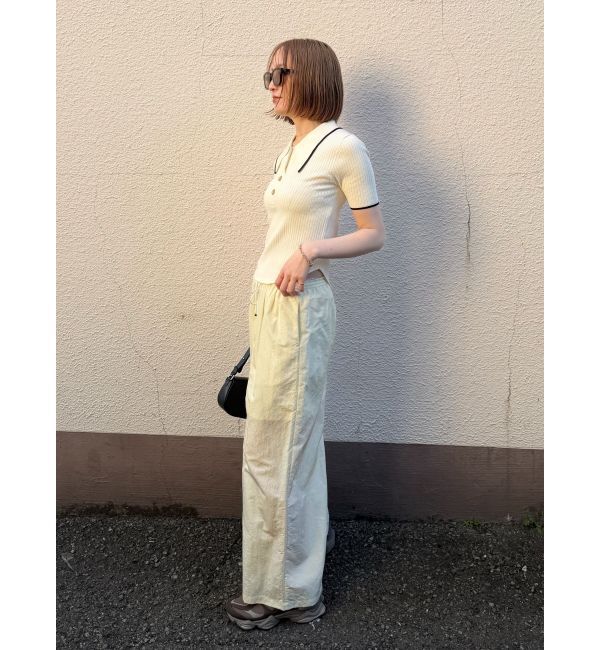 LAGUNAMOON「カラーネックラインニットプルオーバー」|ニット・セーター|