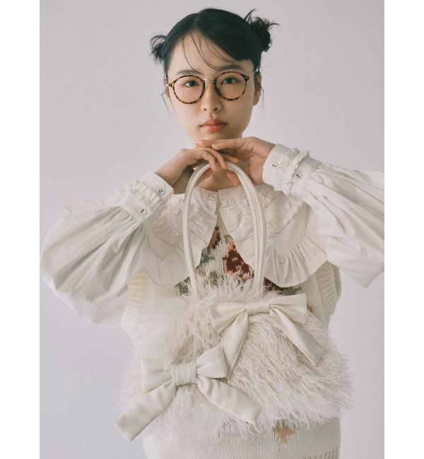 merry jenny「ribbonフェイクファーボストンbag」|ボストンバッグ|