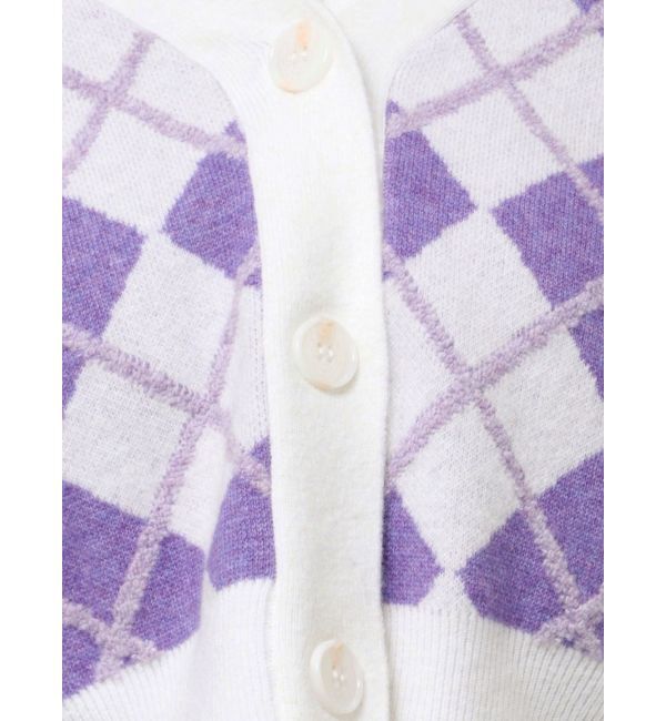 GYDA「アーガイルニットカーディガン」|カーディガン|