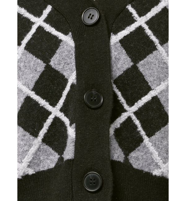 GYDA「アーガイルニットカーディガン」|カーディガン|