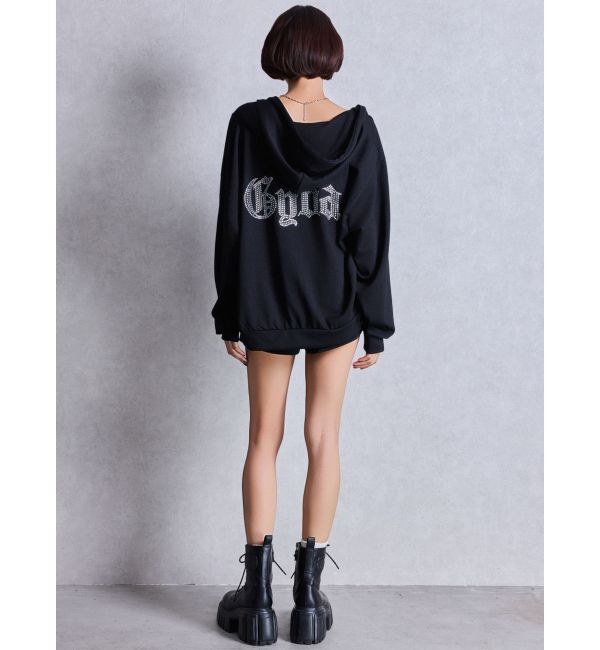 GYDA「NEW BACK GYDAラインストーンラメパーカー」|パーカー|