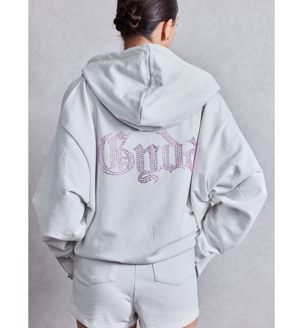 GYDA「NEW BACK GYDAラインストーンラメパーカー」|パーカー|