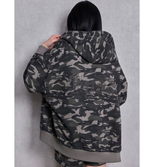 GYDA「NEW BACK GYDAラインストーンラメパーカー」|パーカー|