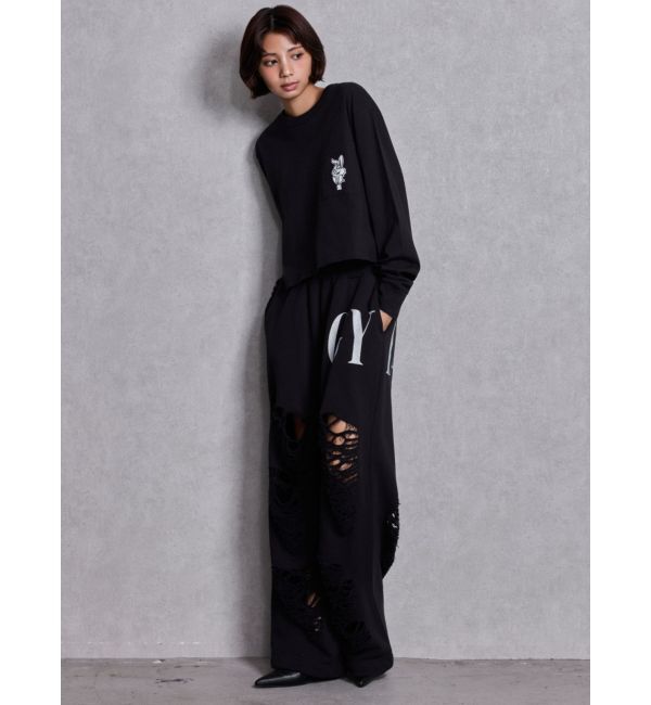 GYDA「GYDA&times;DC ダメージSPARKLE LOGOスウェットパンツ」|その他|