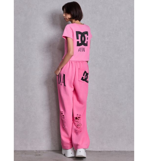 GYDA「GYDA&times;DC ダメージSPARKLE LOGOスウェットパンツ」|その他|