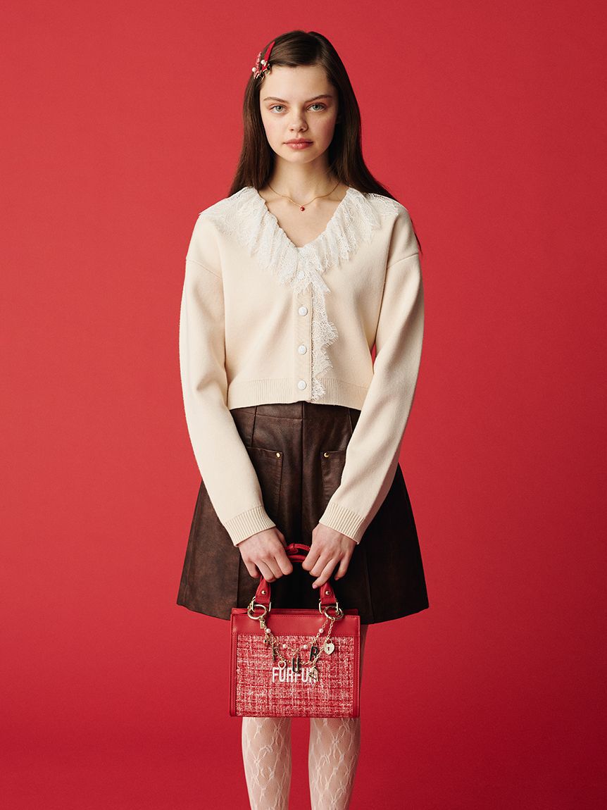 FURFUR「ツイード&times;ベロアヘアクリップセット」|ヘアバンド|