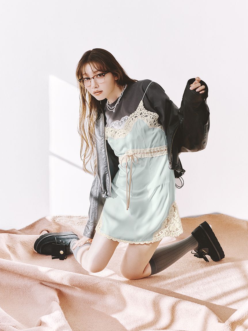 LILY BROWN「ハートモチーフプリントTシャツ」|Tシャツ・カットソー|