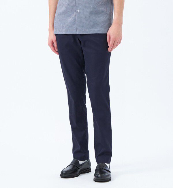 MACKINTOSH PHILOSOPHY「クールモーションドビー エラスティックパンツ」|スラックス|ネイビー