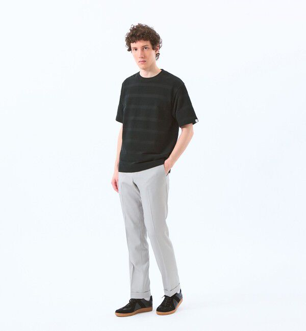 MACKINTOSH PHILOSOPHY「ポップコーンシャドーボーダー クルーネックTシャツ」|Tシャツ・カットソー|