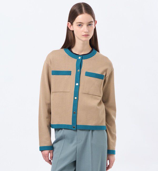 MACKINTOSH PHILOSOPHY「【ROYTON（ロイトン）】 ファインコットンニットカーディガン」|ニット・セーター|ベージュ