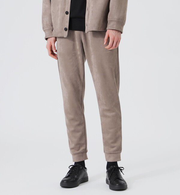  「【Safari12月号掲載】スエードライク ジョガーパンツ」|その他|ベージュ