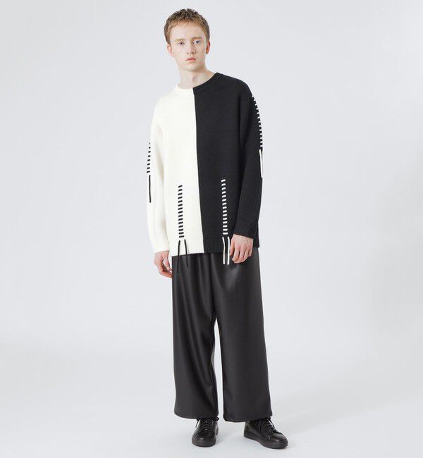  「【UNISEX】ポイントスレッドクルーネック」|ニット・セーター|