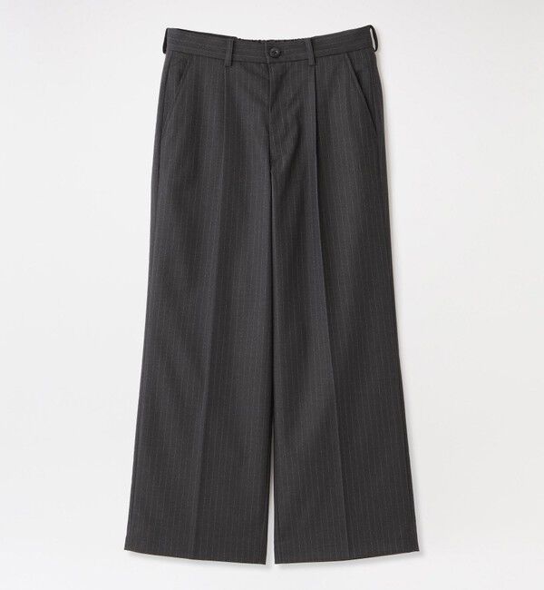  「ストライプワイドスラックス」|スラックス|
