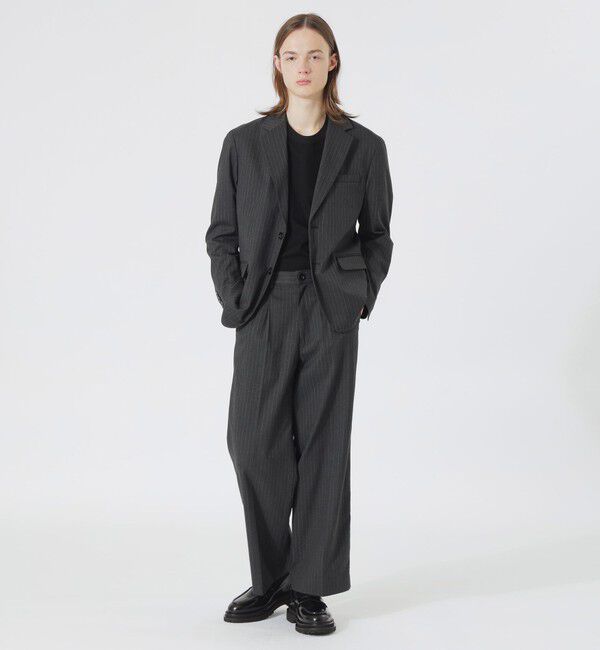  「ストライプワイドスラックス」|スラックス|