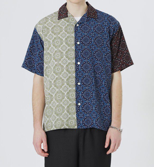 「クレイジーパターンオーナメントプリントショートスリーブシャツ」|シャツ・ブラウス|