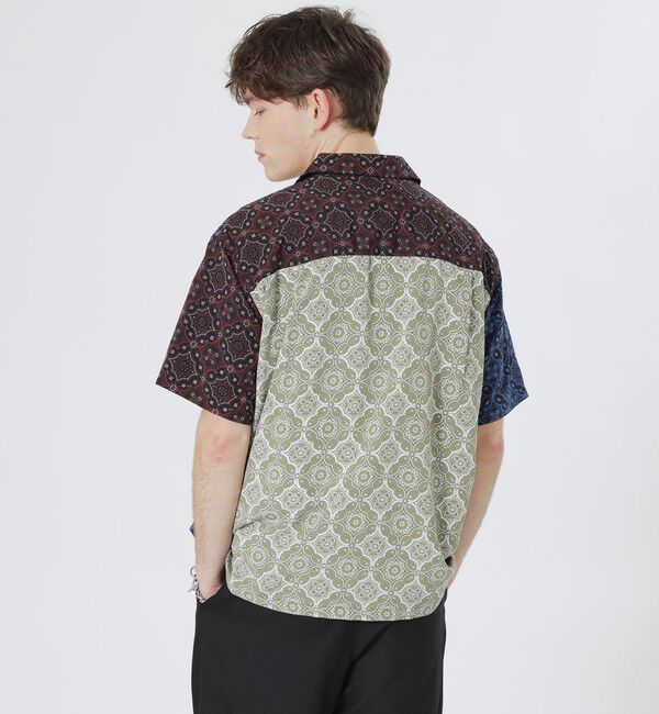  「クレイジーパターンオーナメントプリントショートスリーブシャツ」|シャツ・ブラウス|