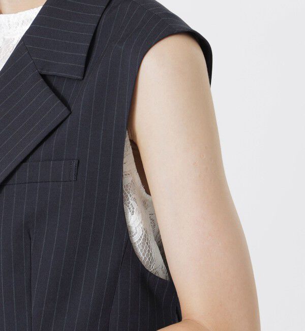  「ポプリンショートジレ」|ブルゾン・スタジャン|