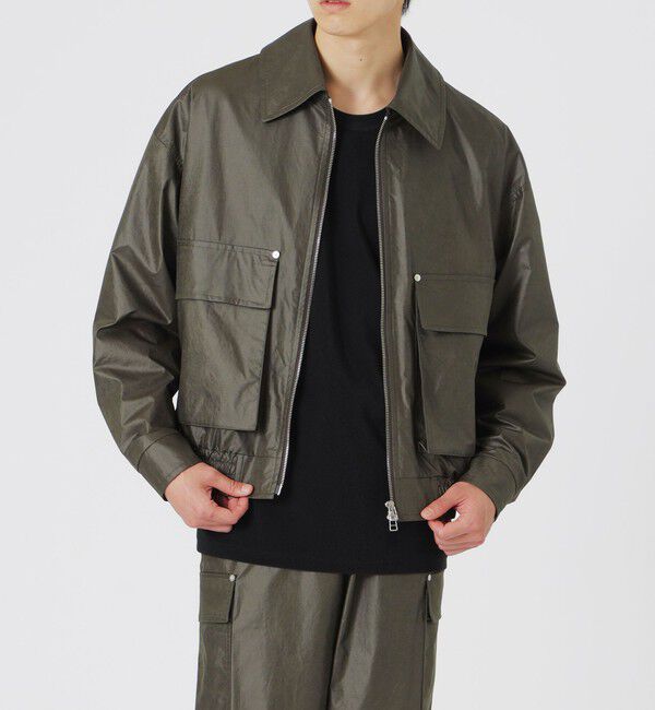  「ワックスヴィンテージライクフライトブルゾン」|ブルゾン・スタジャン|
