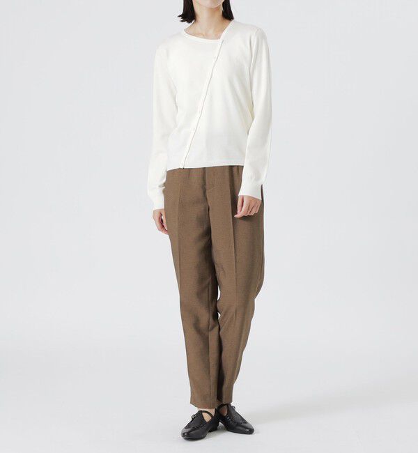  「フロントダーツテーパードパンツ」|スラックス|