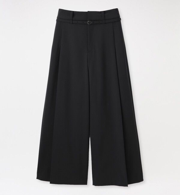  「ダブルループワイドパンツ」|その他|ブラック