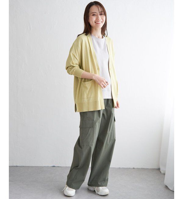 ikka「洗えるさらっとVネックカーディガン」|その他|