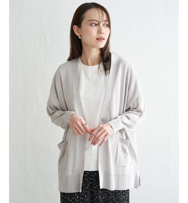 ikka「洗えるさらっとVネックカーディガン」|その他|