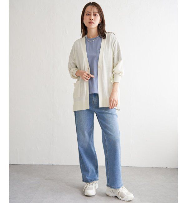 ikka「洗えるさらっとVネックカーディガン」|その他|