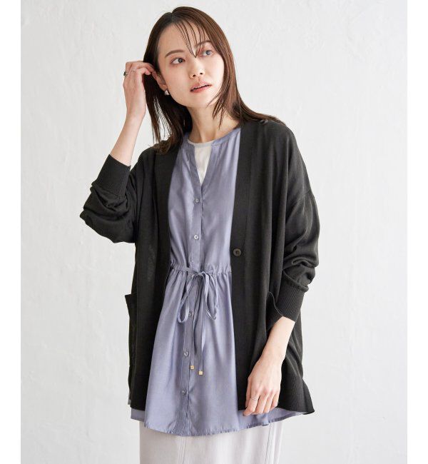 ikka「洗えるさらっとVネックカーディガン」|その他|