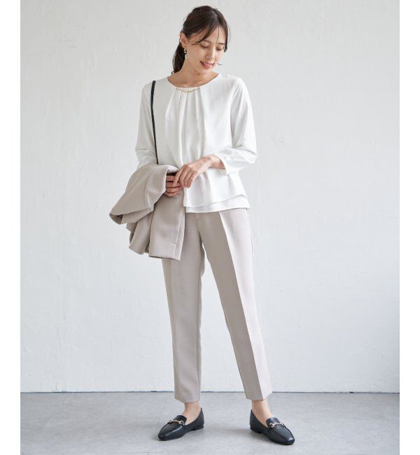IKKA LOUNGE「【洗濯機で洗える／セットアップ対応】ウォッシャブルテーパードパンツ」|その他|
