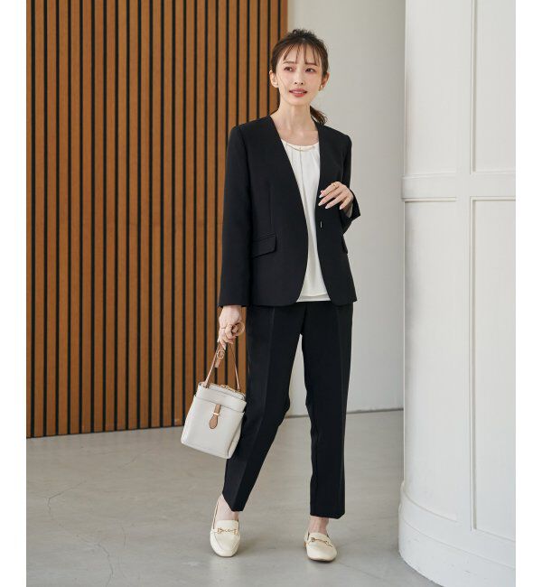 IKKA LOUNGE「【洗濯機で洗える／セットアップ対応】ウォッシャブルテーパードパンツ」|その他|