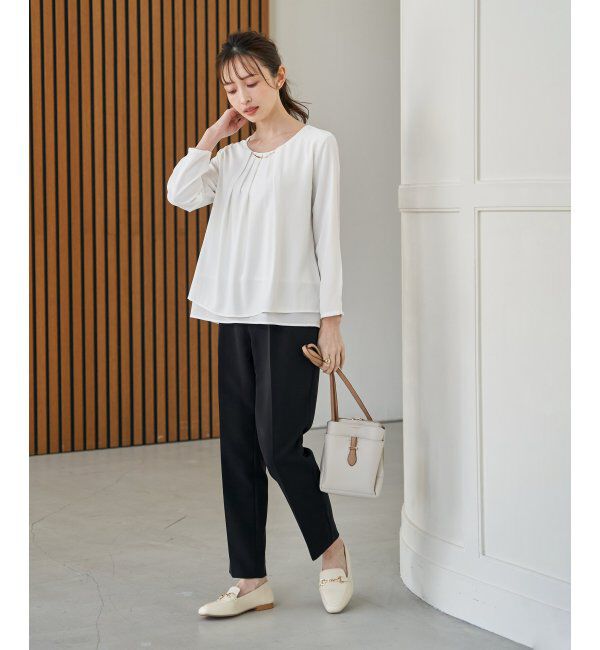 IKKA LOUNGE「【洗濯機で洗える／セットアップ対応】ウォッシャブルテーパードパンツ」|その他|