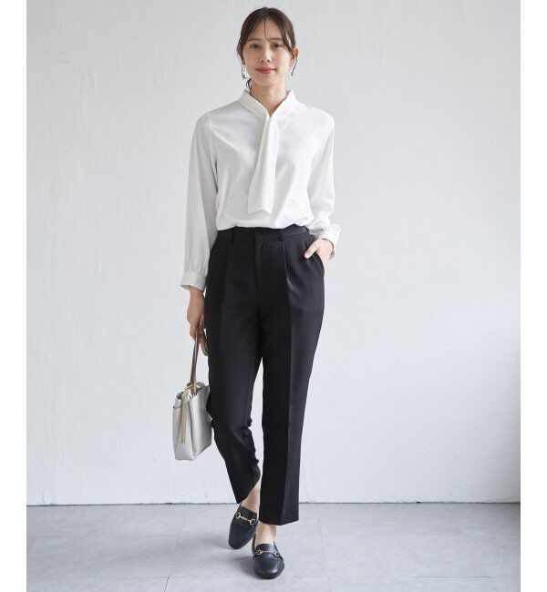 IKKA LOUNGE「【洗濯機で洗える／セットアップ対応】ウォッシャブルテーパードパンツ」|その他|