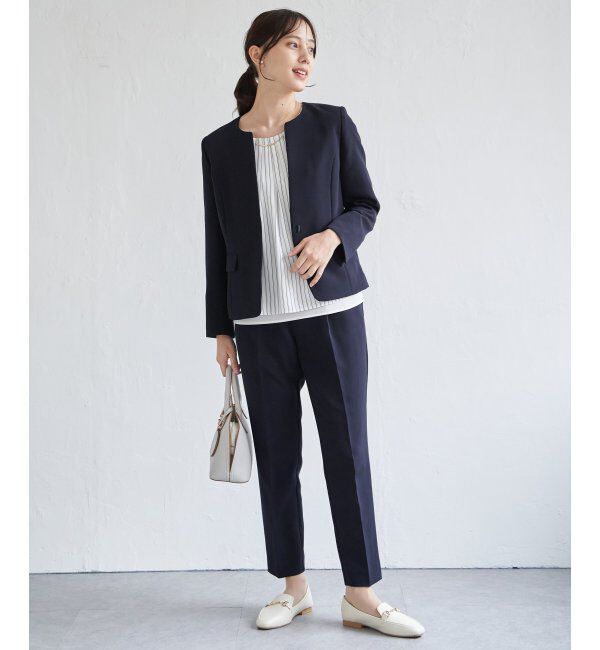 IKKA LOUNGE「【洗濯機で洗える／セットアップ対応】ウォッシャブルテーパードパンツ」|その他|