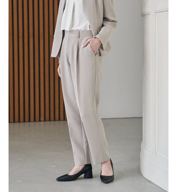 IKKA LOUNGE「【洗濯機で洗える／セットアップ対応】ウォッシャブルテーパードパンツ」|その他|