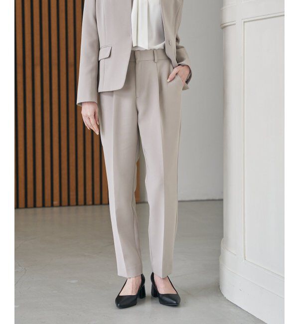 IKKA LOUNGE「【洗濯機で洗える／セットアップ対応】ウォッシャブルテーパードパンツ」|その他|