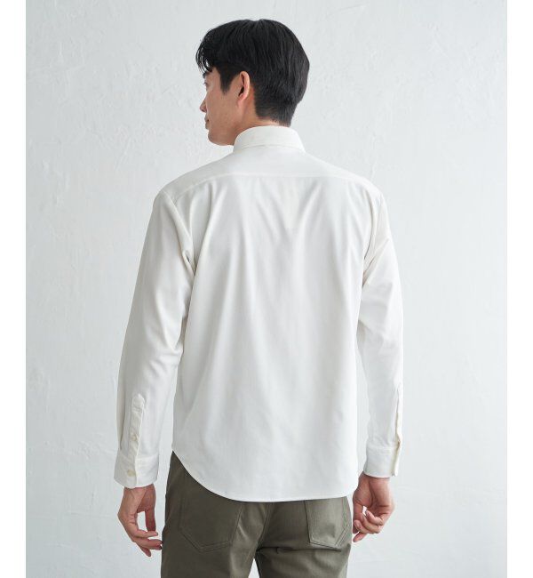 IKKA LOUNGE「GOKU楽ワークワッフルスイスカラーシャツ」|シャツ・ブラウス|