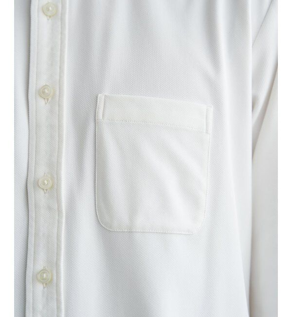 IKKA LOUNGE「GOKU楽ワークワッフルスイスカラーシャツ」|シャツ・ブラウス|