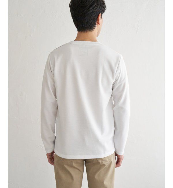 ikka「ブロックスポンチ切り替えロンT」|Tシャツ・カットソー|