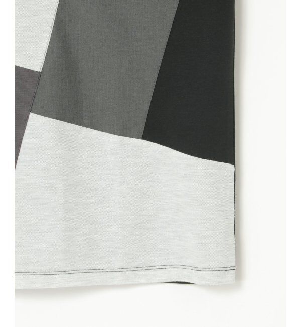 ikka「ブロックスポンチ切り替えロンT」|Tシャツ・カットソー|