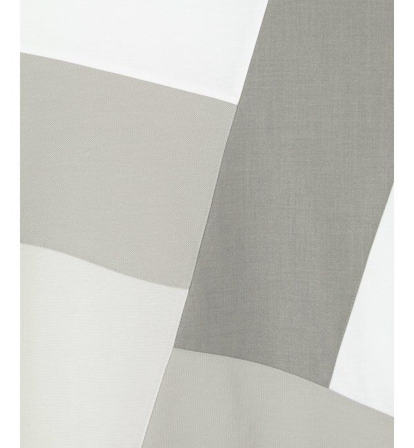 ikka「ブロックスポンチ切り替えロンT」|Tシャツ・カットソー|