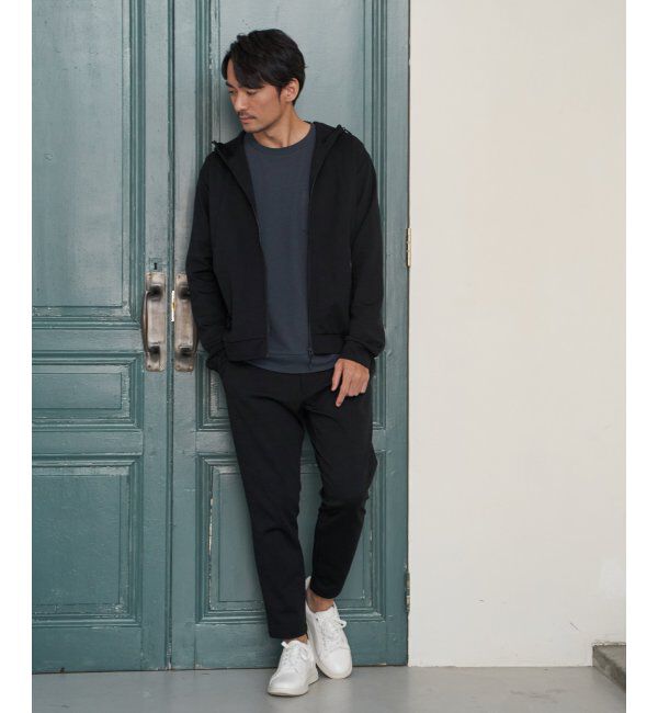 ikka「【イージーケア／吸水速乾】ドライポンチジップパーカ」|カーディガン|